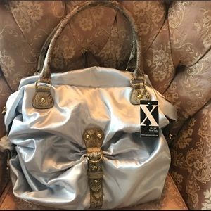 Max New York Silver Shoulder Bag.  New With Tags